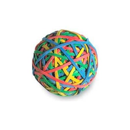 ACCO Acco® Rubber Band Ball, 275 Assorted Color Bands, 1 Each 72155